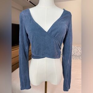 Victoria’s Secret | Cropped Ribbed Wrap Top